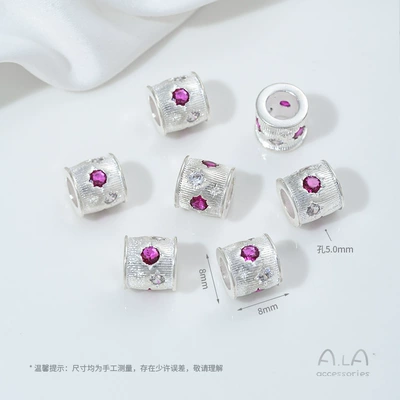 Spacer Beads 14K Gold-Plated Color-Preserving: Zərgərlik ara hissələri - z452-6-c-style-bright-silver-1-piece
