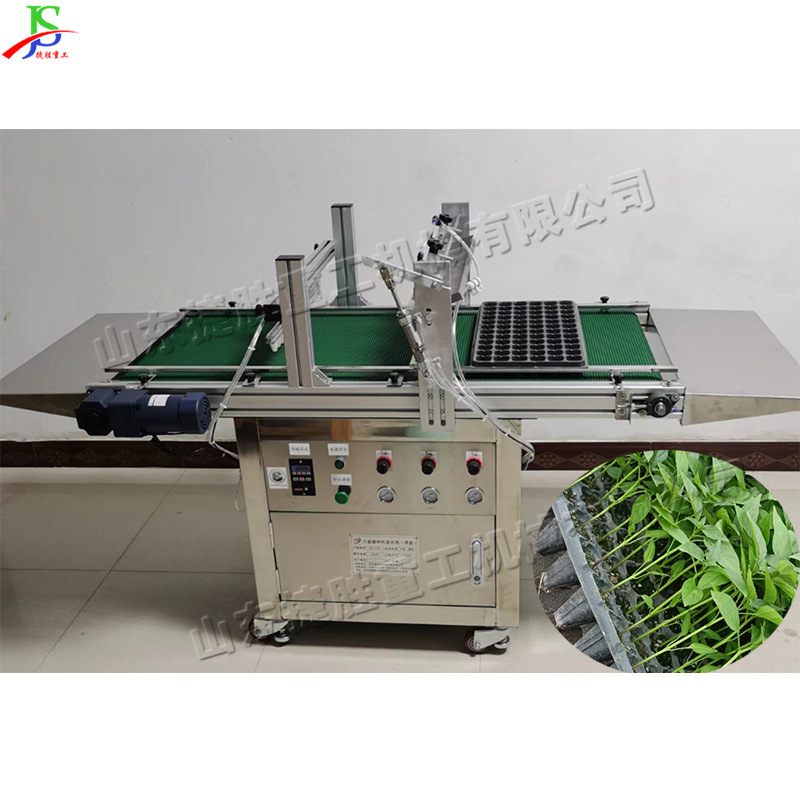 Hunan Yunnan enchufe automático máquina de plántulas tomate berenjena Col semilla sembradora agujero prensado y siembra máquina todo en uno