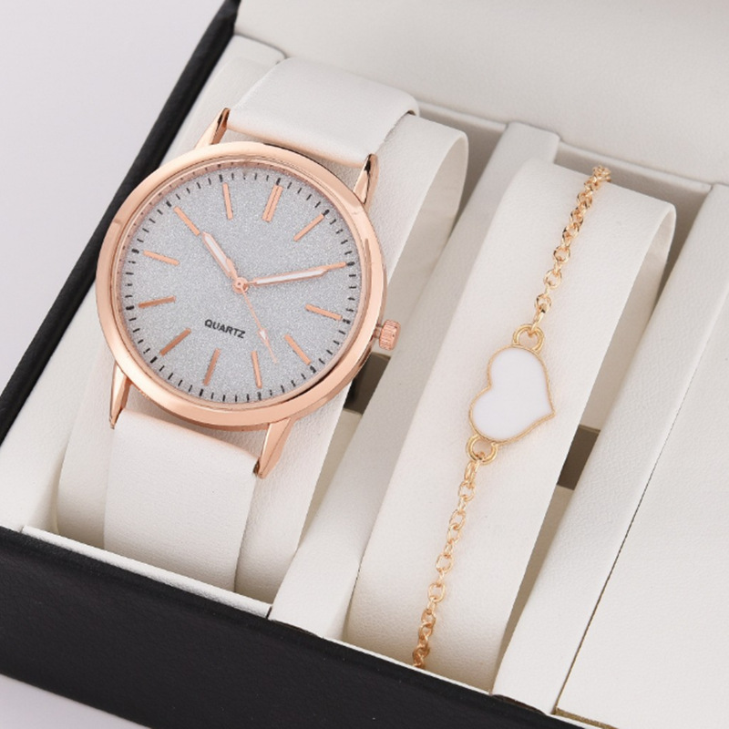 Women's Gender Casual Style Casual Heart Shape Buckle Quartz Watch Bracelets Women's Watches