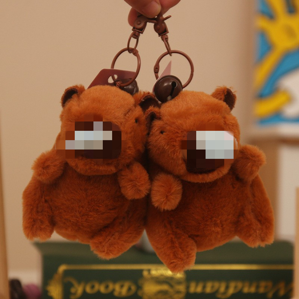 Máquina de peluche premium de 4 pulgadas, juguete de peluche, lindo colgante de mochila, pequeño accesorio, llavero de muñeco de peluche.