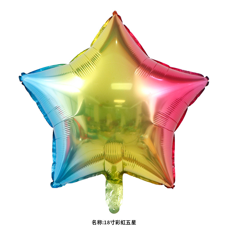 Estrella de cinco puntas de 18 pulgadas de gradiente