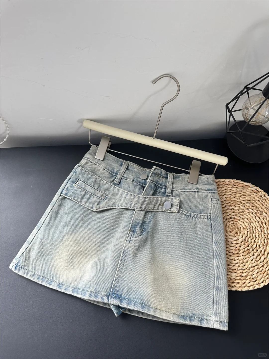 Plus Size High-Waisted Denim Mini Skirt Slimming A-Line Bodycon For Women Summer Design_ecoleips.com