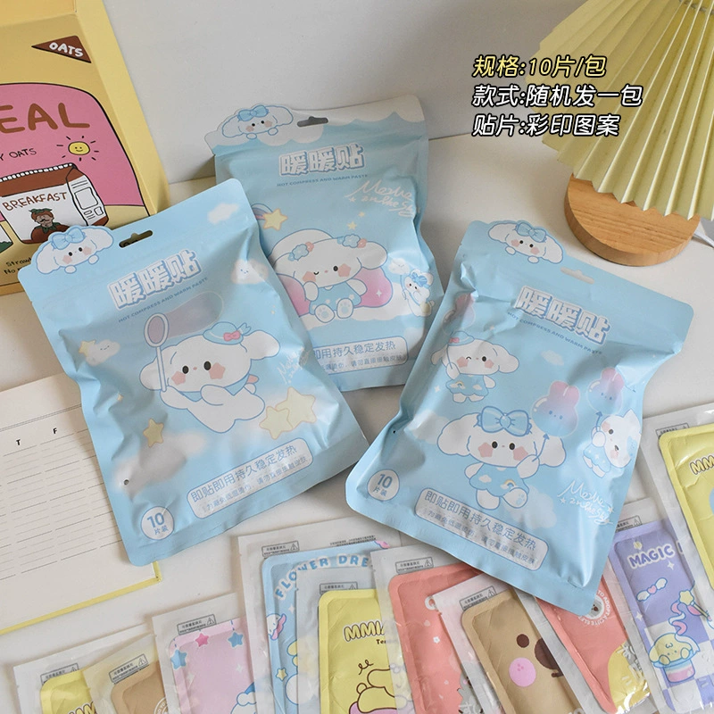 Cute children's cartoon warm stickers, winter keep warm sticker