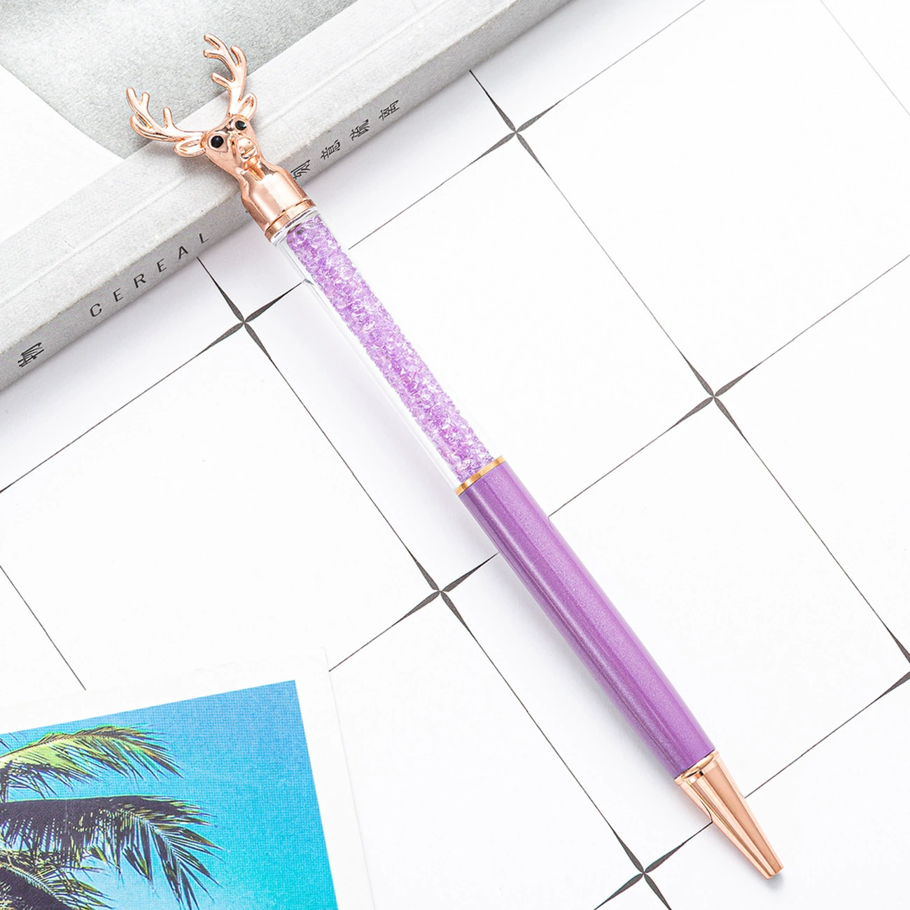 Creative metal ballpoint pen, multicoloured rollerball pen, Nordic style, Birthday gift