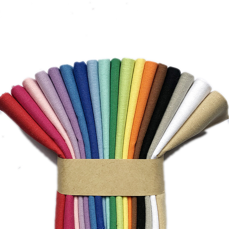 Pure Color Cotton small cloth head handmade DIY patchwork fabric doll white red black rag small piece cloth whole cloth