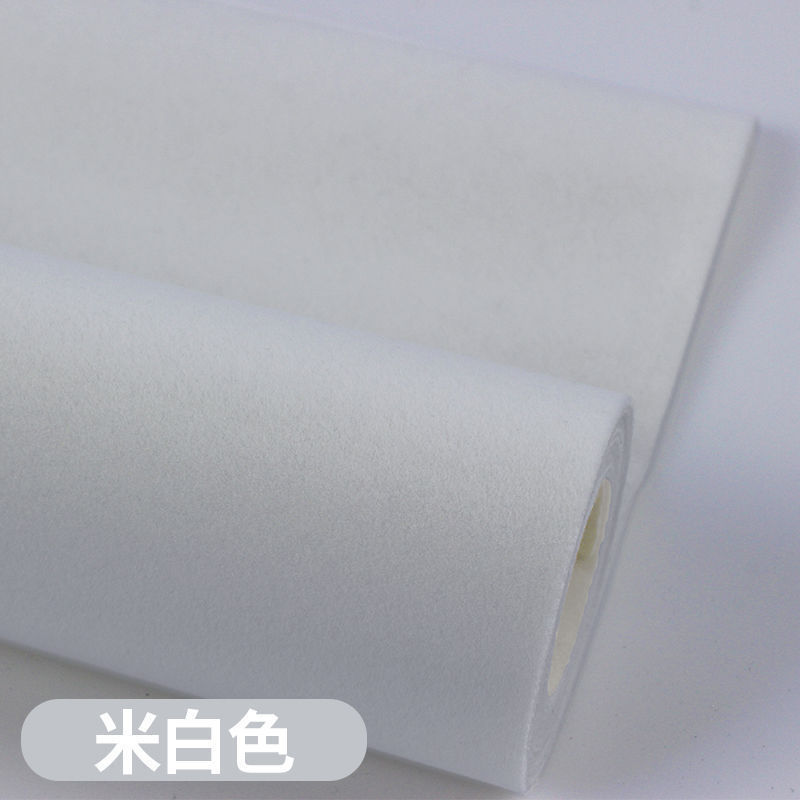 加厚背胶自粘绒布黑色加密不干胶植绒布料带胶柜台绒布黑绒布展示|undefined