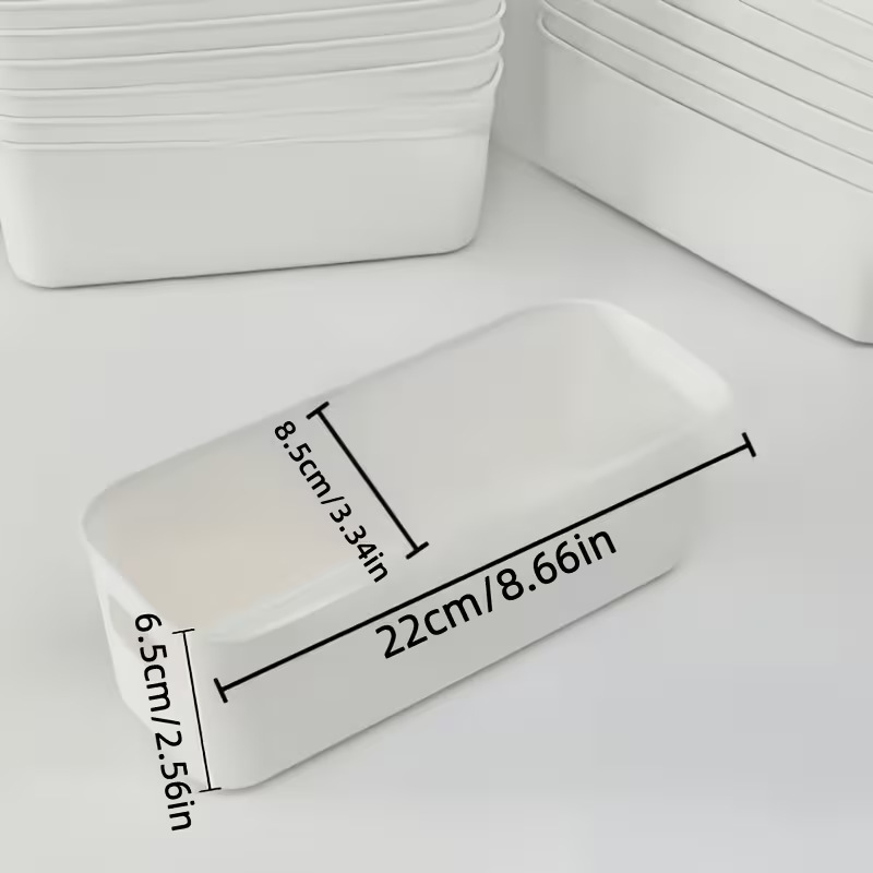跨境专供桌面收纳盒化妆品零食收纳筐家用浴室厨房抽屉整理储物盒
