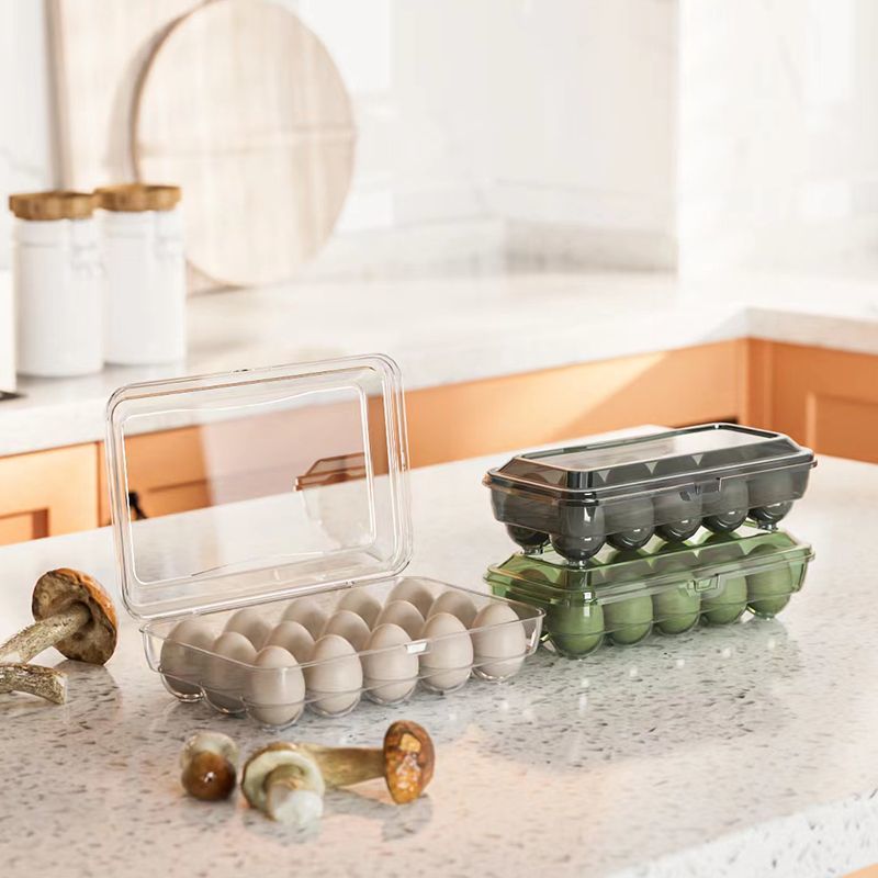 Titular de huevo con tapa caja de almacenamiento para refrigerador especial Almacenamiento y organización artefacto cocina de grado alimenticio caja de preservación