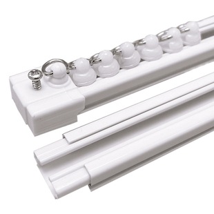 Ultra-thin inner window special track pulley curtain rod aluminum alloy straight rail slide rail top mounted side mounted mute guide rail