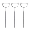 Crescent shaped examination lens black