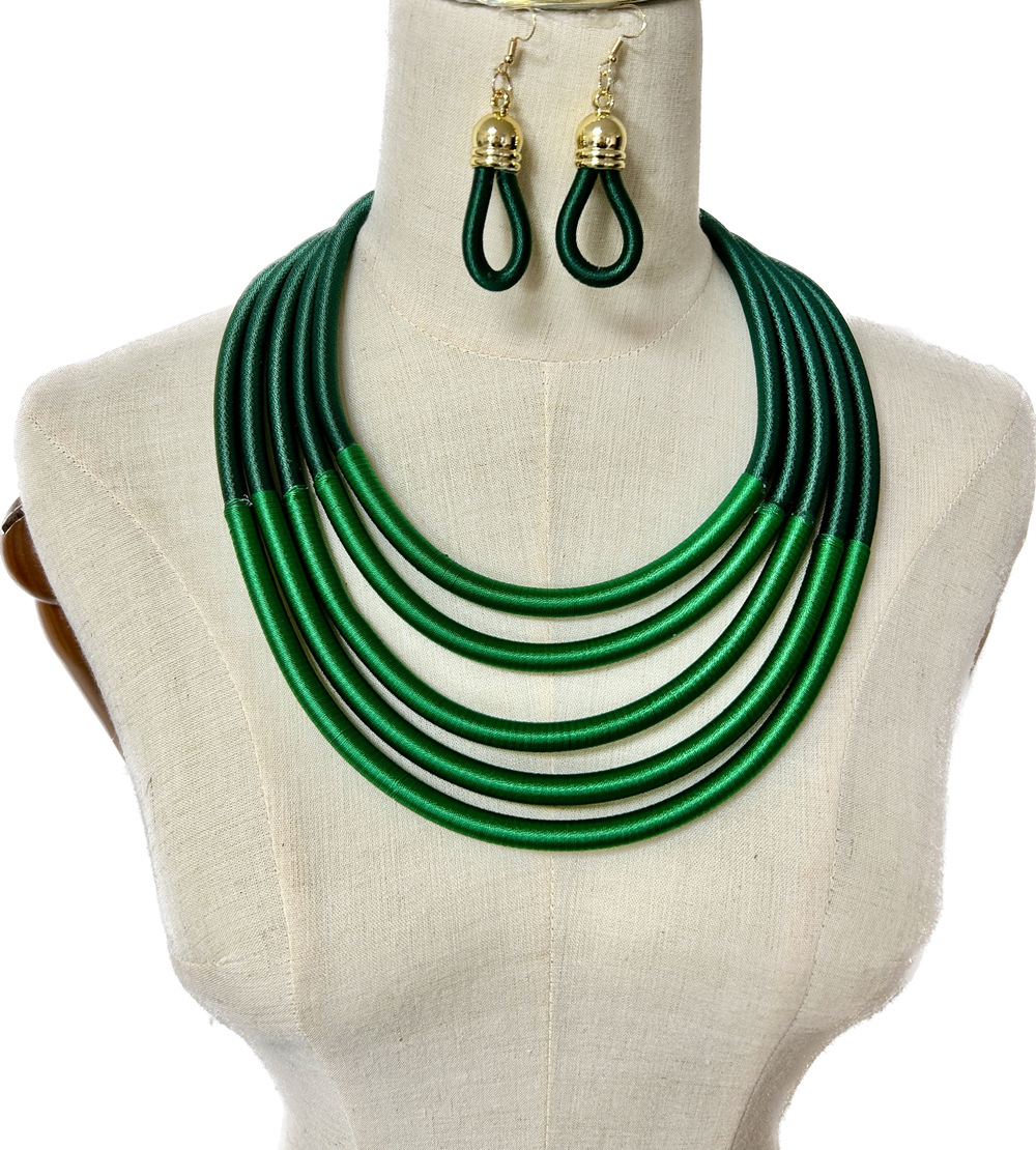 238g Weight Jewelry Set Classification Earrings + Necklace Quantity Holiday, Daily Occasion Mixed materials Material Color Block Pattern Women's Gender Epoxy Design Casual, Ethnic Style Style Casual Ethnic Style Color Block Mixed Materials Epoxy Women's Jewelry Set 8