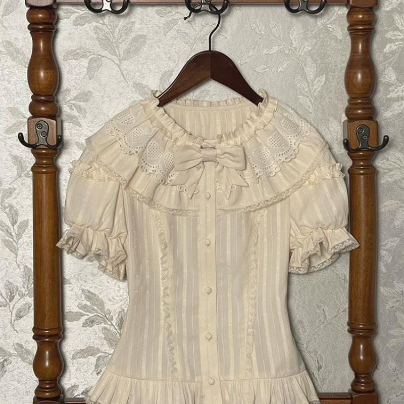 Новая рубашка с короткими рукавами «Лолита» с морской солью и сказкой