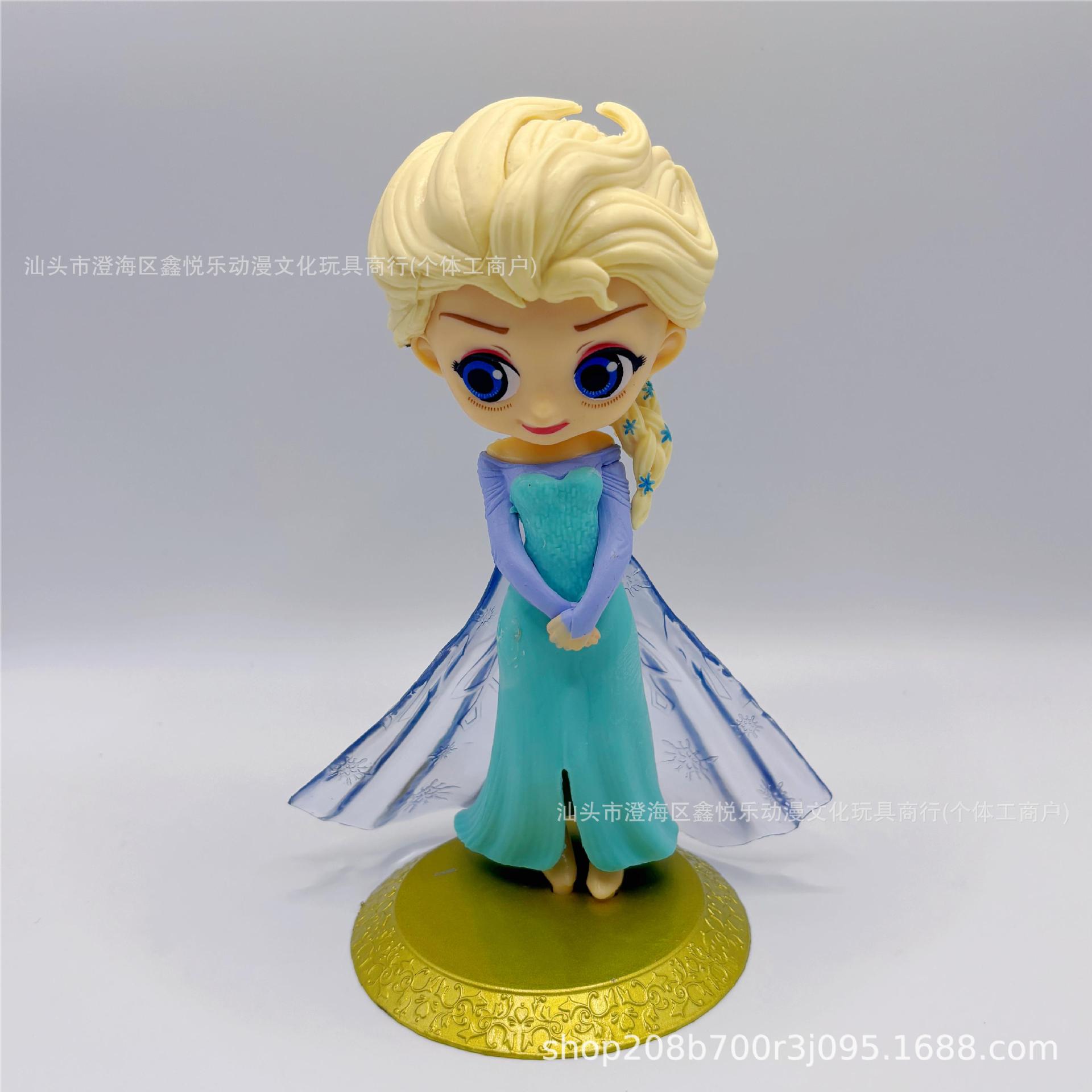 Nieve hielo Elsa Anna muñeca Elsa princesa Elsa modelo hecho a mano pastel horneado decoración regalos