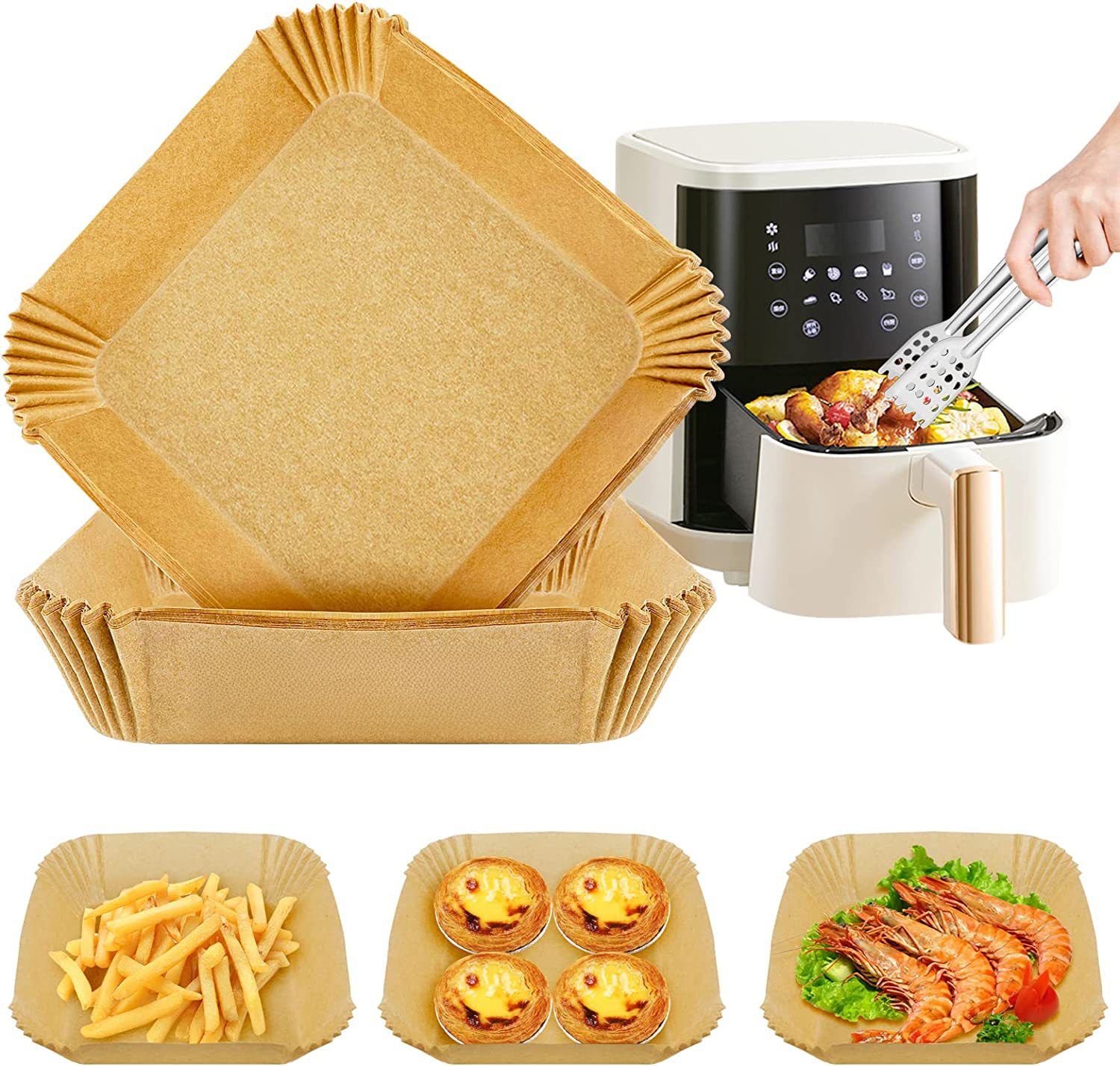 Amazon Ninja Dual Zone Air Fryer Air Fryer Paper Square Paper Baking…