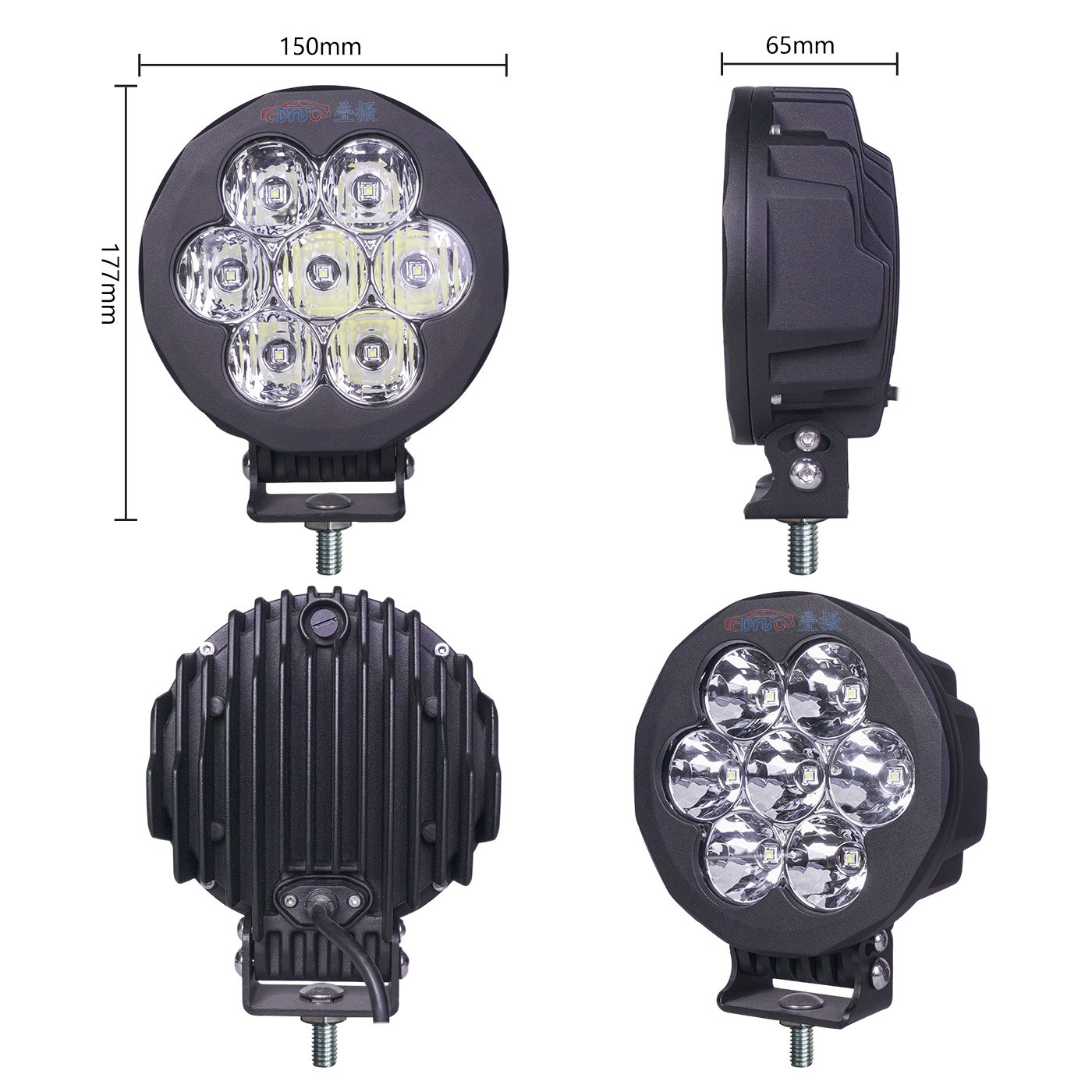 LED brillante de alta potencia carcasa de lámpara todoterreno carcasa de luz de automóvil carcasa de luz de techo carcasa de luz de automóvil accesorios de carcasa