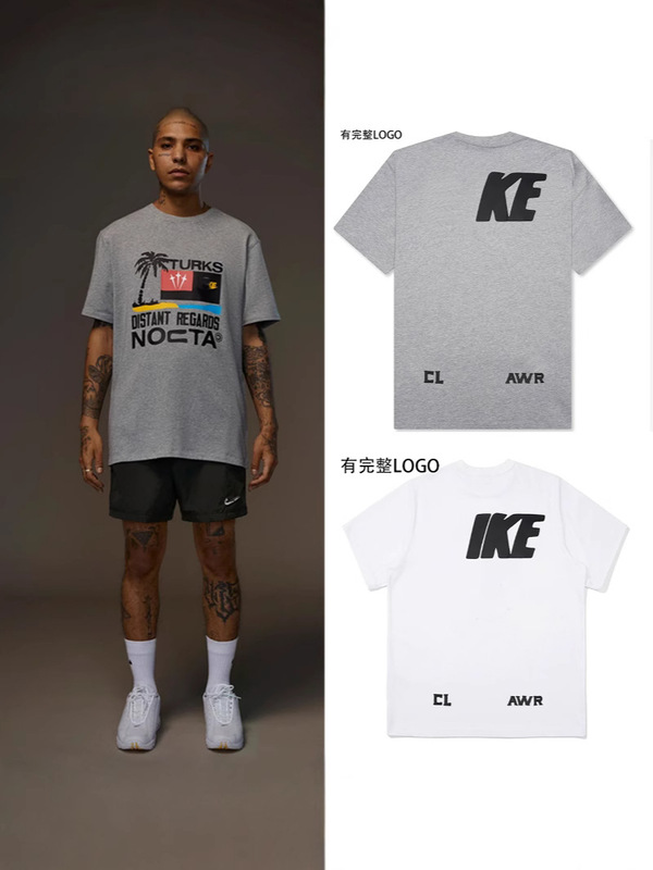 25SS 高品質 NOCTA 連名春夏ラウンドネック男女兼用純綿半袖トップスアウトドア Tシャツ|undefined