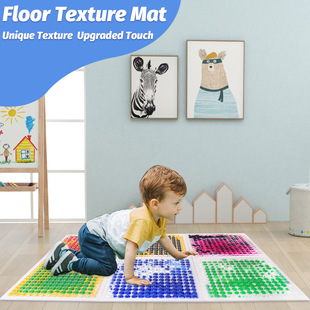 Children's Liquid Sensory Crawling Mat｜Color Floating Pattern｜Baby Sensory Development Training Mat Crawling and Playing