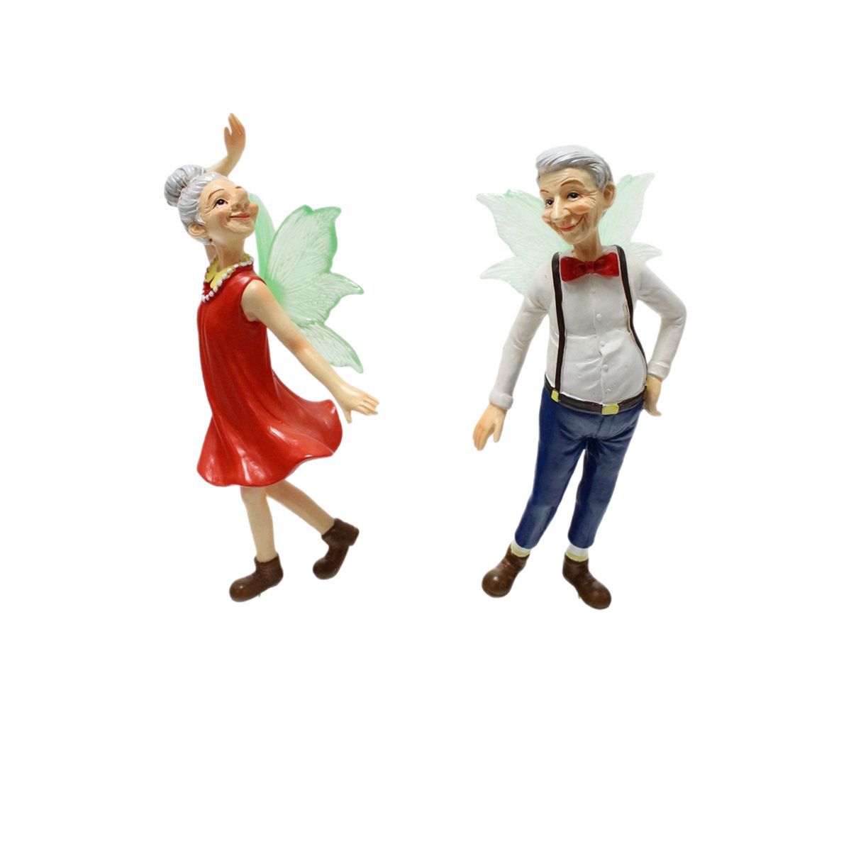  luminous couple elderly dance flower fairy potted plant decoration plug-in outdoor courtyard decoration crafts 