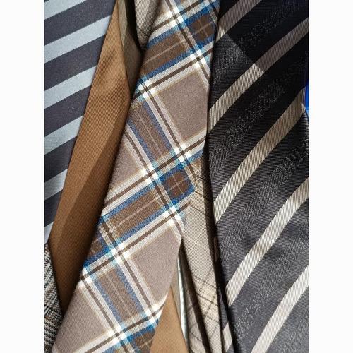 Caramel Linen Cotton Yellow Dark Red Matt Retro Brown Casual English Japanese 7cm Niche Tie
