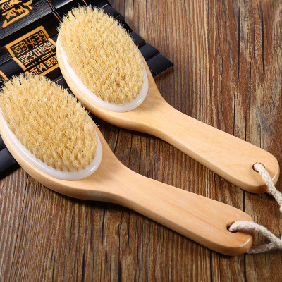 Retro Solid Color Wood Bath Brush/massage Brush 1 Piece display picture 4