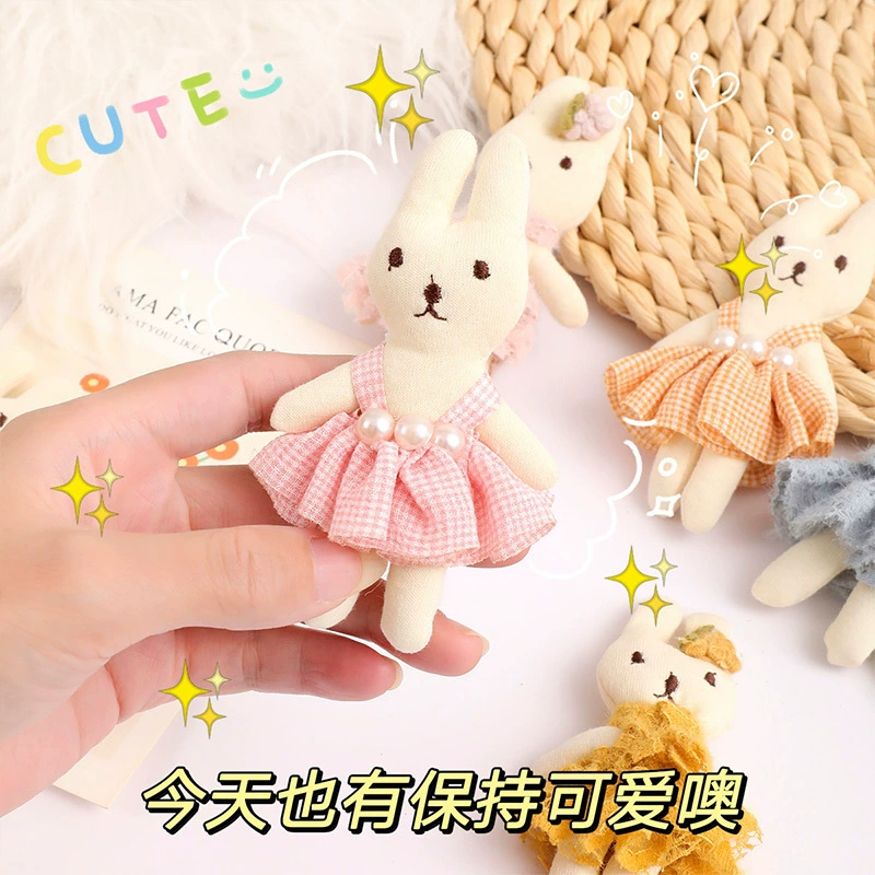 Cartoon plush pendant, rabbit, bag decoration, keychain, doll, brooch, accessory, pin