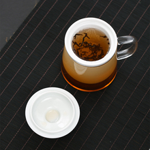 玻璃杯过滤花茶杯透明带把盖办公室耐热水杯男女茶水分离泡茶杯新