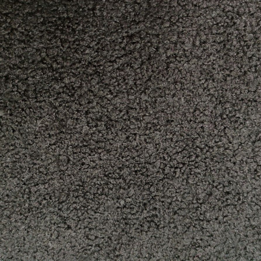 现货黑色颗粒羊绒卷毛布毛绒布料 玩具 帽子 室内拖鞋 手袋 动漫