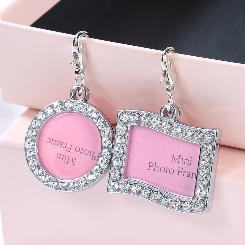 Os Mignon Amour Coeur Carte Ronde Anti-conseil De L'information Perdue Écriture Décoration Collier Pour Animaux De Compagnie display picture 5