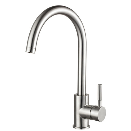 Wei Shu 304 stainless steel kitchen sink single cold household basin sink balcony wash basin hot and cold faucet
