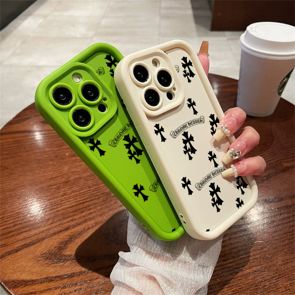 Чехол Apple, силиконовый для iPhone 13, модный защитный чехол, для 15 Pro Max
