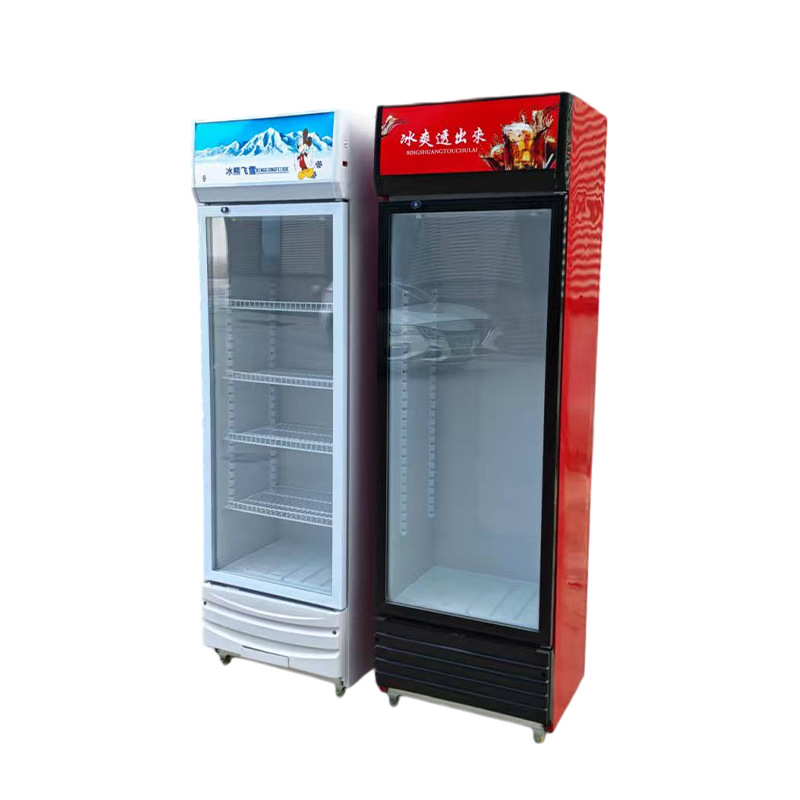 Gabinete de exhibición refrigerado Gabinete de bebidas, Gabinete de conservación de bebidas, supermercado de gran capacidad Gabinete de exhibición de bebidas refrigerado de una sola puerta y dos puertas image 6