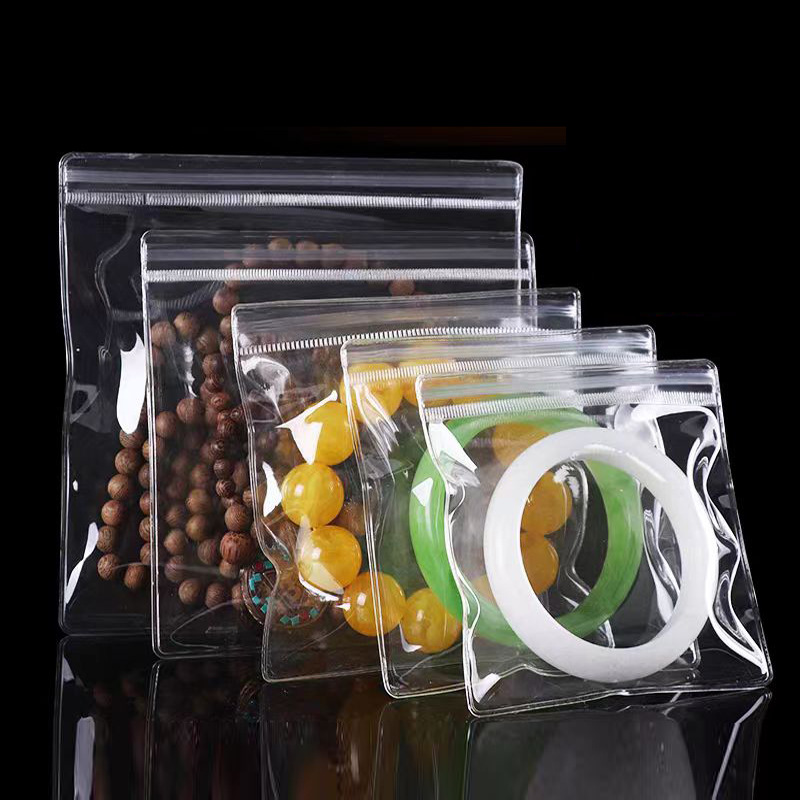 批发透明pvc防氧化自封袋 加厚珠宝文玩玉石金器耳环首饰收纳袋子