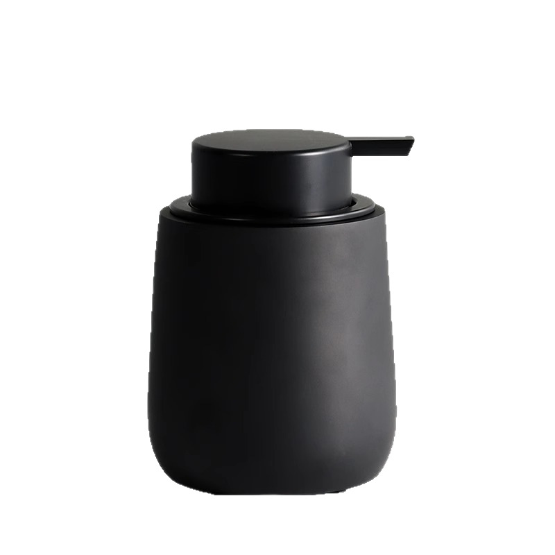 Botella de desinfectante de manos de cerámica simple jabón de baño enjuague de taza bandeja de enjuague de baño botella de loción set de lavado