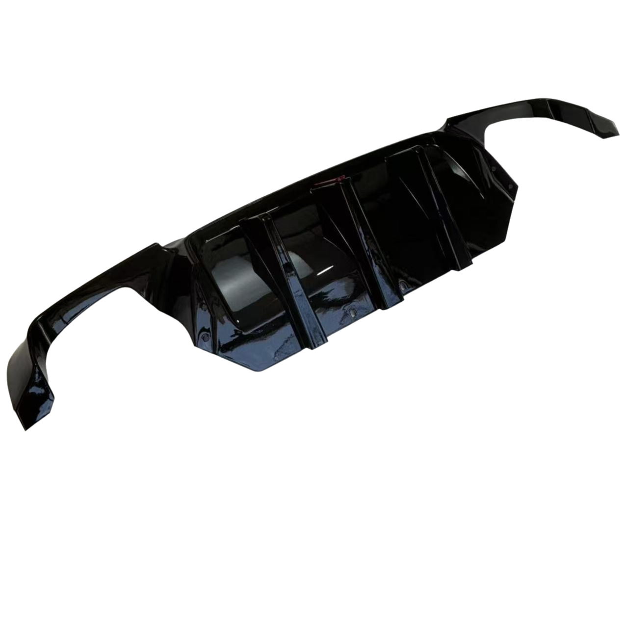 Suitable for Bmw 5 Series F10/F18 with Lighted Rear Lip M5 Dual Blade Rear Lip 2011-2016 Models Carbon Pattern Four-Way Exhaust