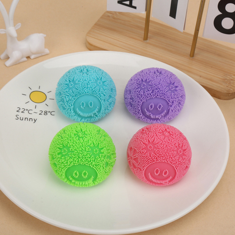 Cross-Border Smiley Face Flower Plush Squeeze Toy Stress Relief Toy Stress Ball Wholesale Cross-Border Smiley Face Flower Plush Squeeze Toy Stress Relief Toy Stress Ball Wholesale