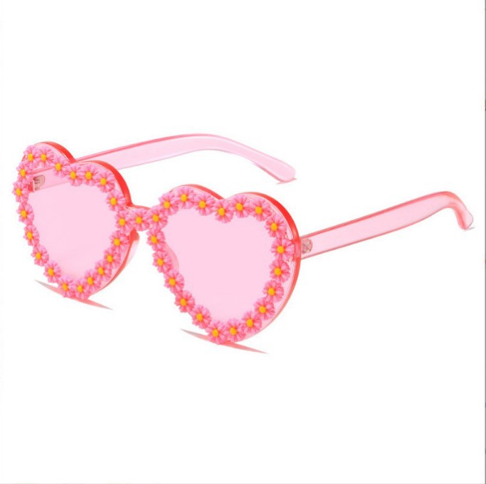 19g Weight Frameless Glasses Structure Sunglasses Classification UV400 Protection, Acrylic Lens Material Polygon Glasses Style Outdoor, Travel Occasion Heart Shape Pattern Women's Gender Simple Style, Classic Style Style Simple Style Classic Style Heart Shape UV400 Protection Acrylic Polygon Frameless Women's Sunglasses 8