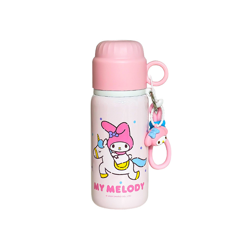 Koolomi tazas de acero inoxidable para niños 316 para niñas con tazas de bebida especiales con tapa, lindas tazas de doble bebida