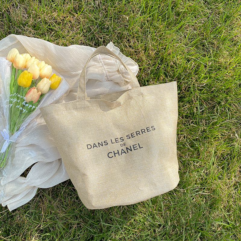 Inswind, bolso de hombro de algodón y lino de gran capacidad, bolso de mano de estilo literario coreano, bolso de mujer, simple bolso Harajuku.