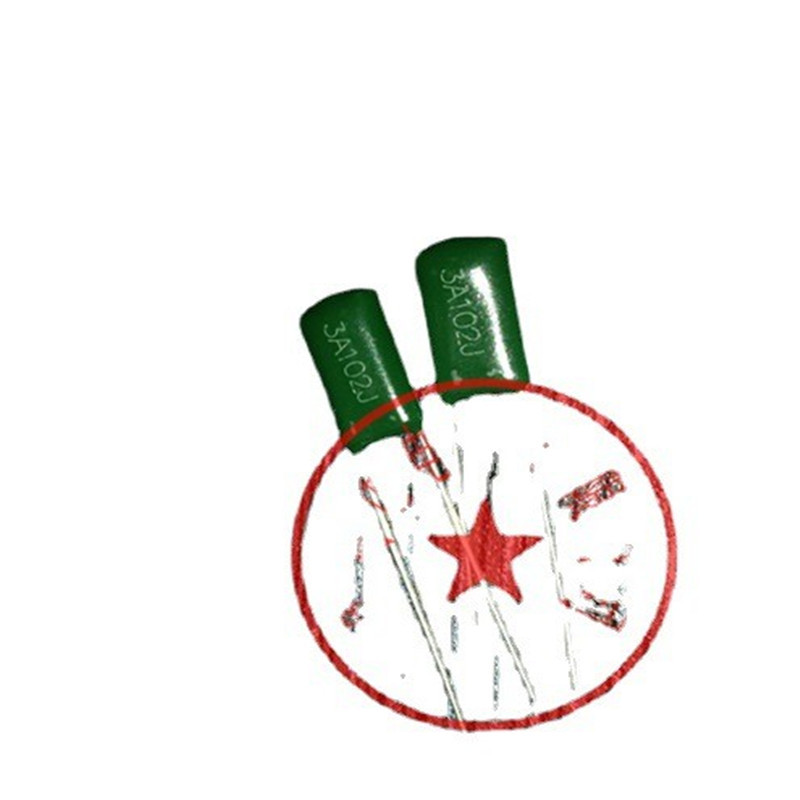 涤纶电容3A102J 1000V 1NF 0.001UF 1000PF 全新原装  1K/包