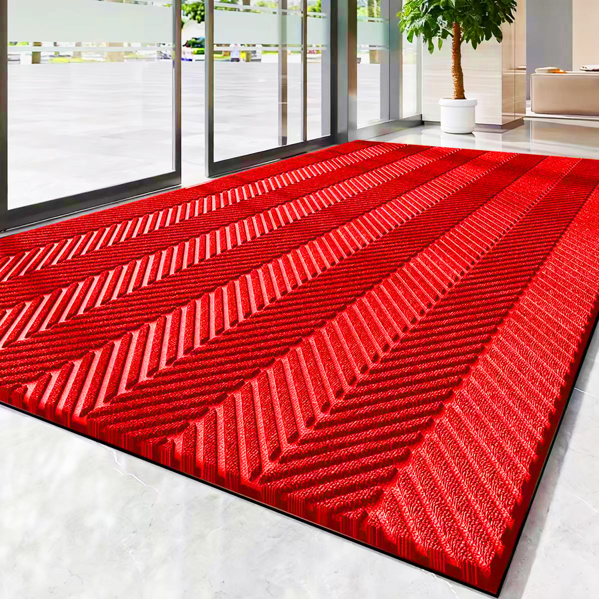 진한 빨강색 순환 패턴