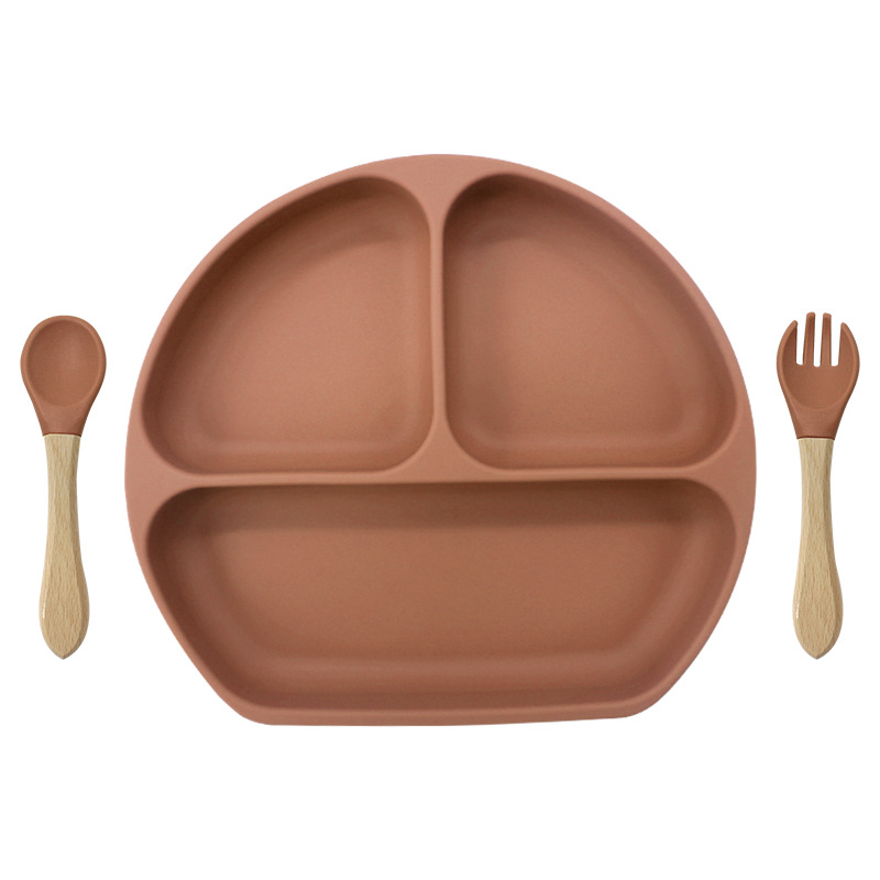 오렌지 레드 (웃는 얼굴 접시 나무 포크 스푼 361g)