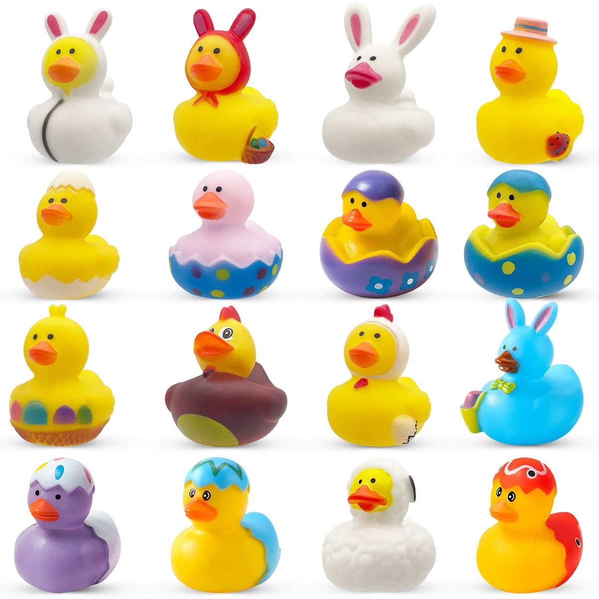Ванна младенца утки воды игры щипка детей младенца украшения игрушки потехи утки винила Пасхи творческая Маленькая желтая