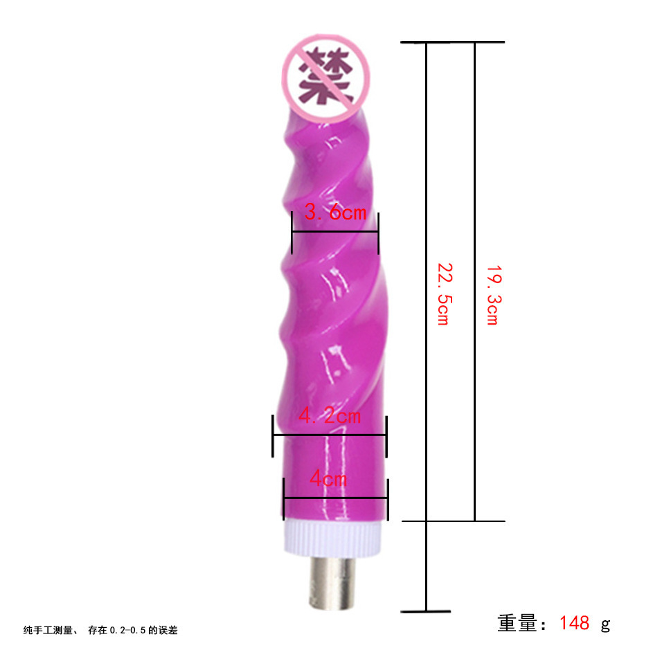 Accesorios de cañón telescópico femenino cristal transparente tras patio suave conector de cañón de tres agujeros analógico artículos para adultos