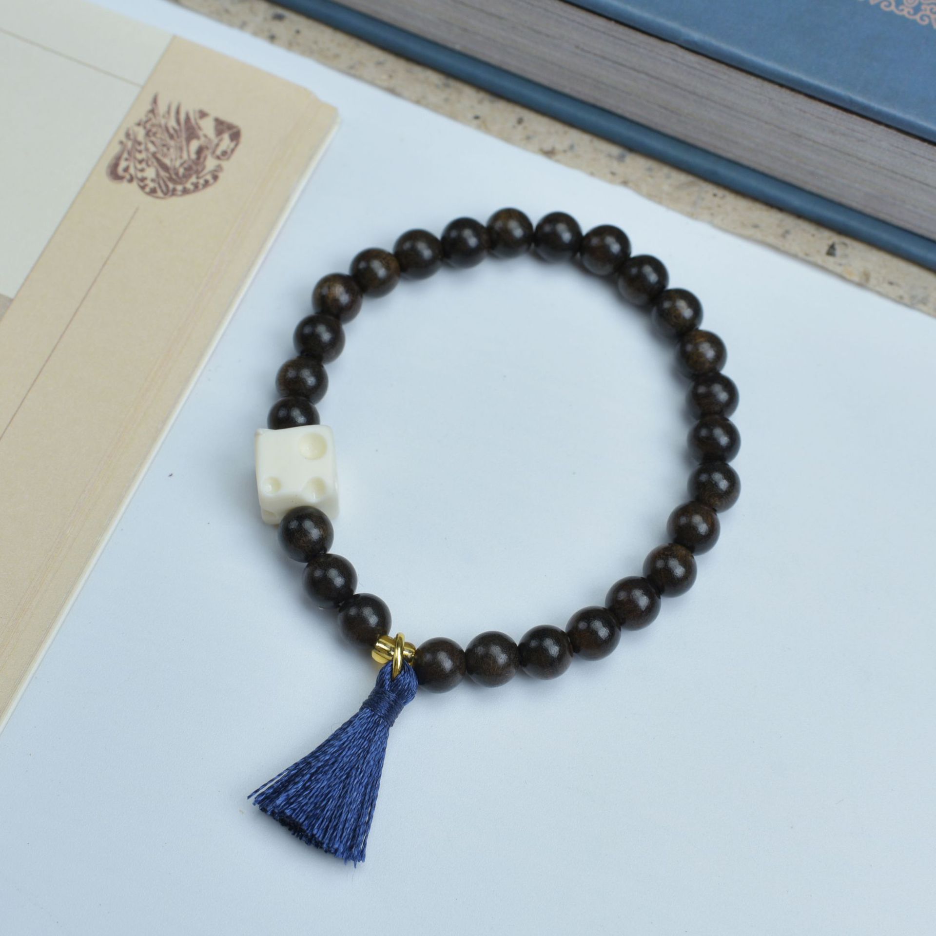 쉔귀바오 6mm [치즈+블루태슬]