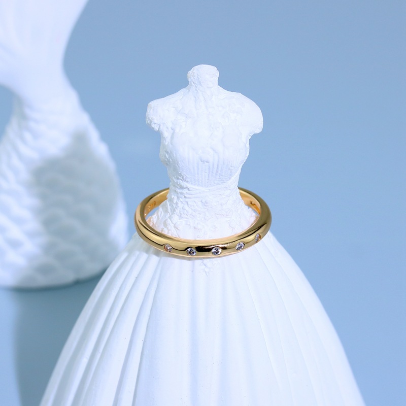 Fashion Leaf Heart Shape Snake Copper Asymmetrical Plating Inlay Zircon Rings 1 Piece