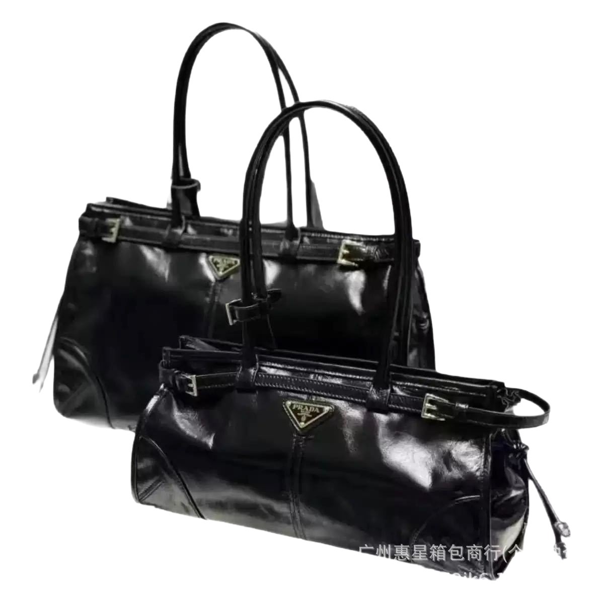 P-Style New Hobo Long Handle Tote Shoulder Bag Oil Wax Leather Soft Lux Underarm Baguette Biker Bag For Women - Thumbnail 5