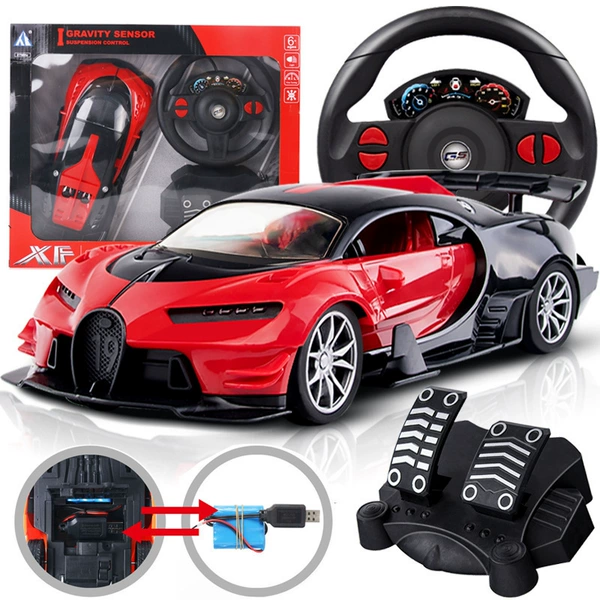 Red Weilong [Gravity steering wheel+pedal+charging]