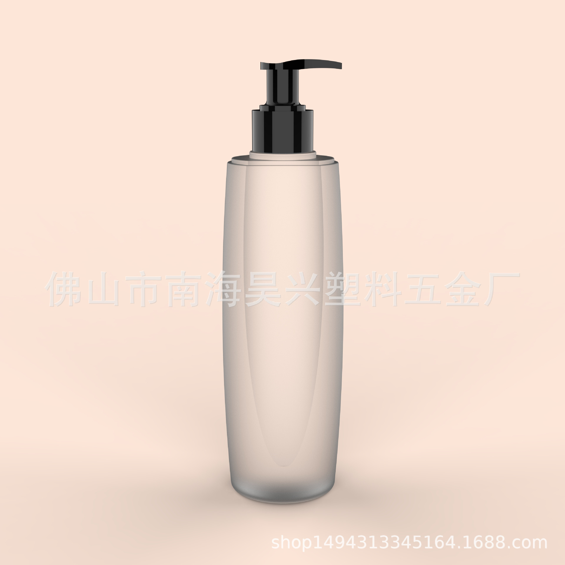 250ml PET 젖빛 플라스틱 빈 병, 로션 펌프 포함, 미용 및 헤어 패키지 재료 제조업체 맞춤형