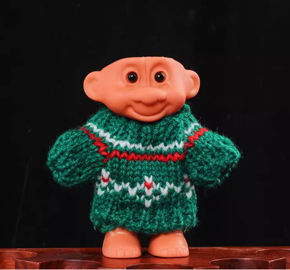 Encendedor suéter retro 90s sombrero troll muñeca dulce cool chica bungee cubierta de cigarrillos de silicona