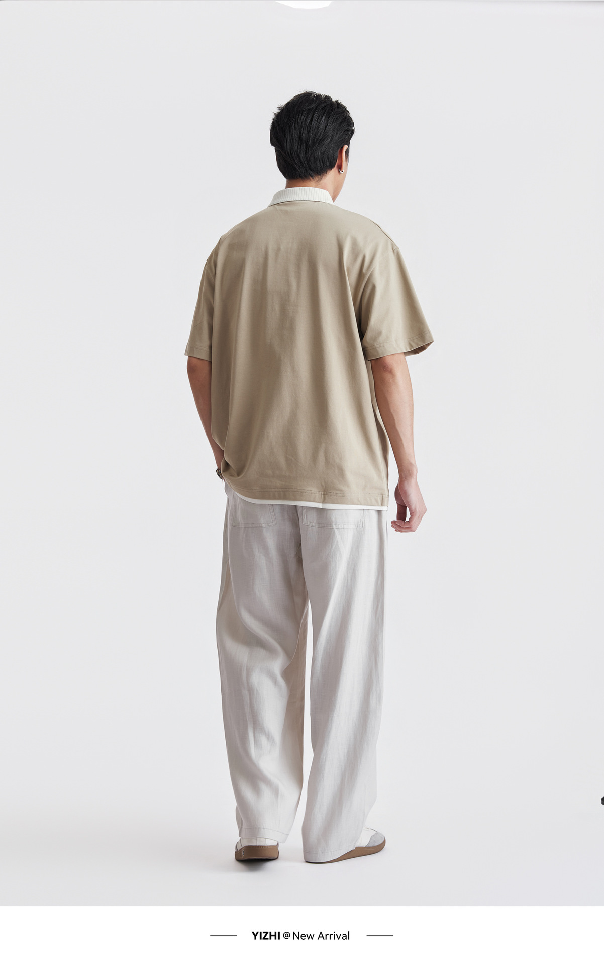 Áo Polo Nam Cổ Bẻ Phong Cách Cổ Điển, Chất Liệu Cotton Thoáng Mát, Form Rộng Vai Xuôi — màu sắc chi tiết 19